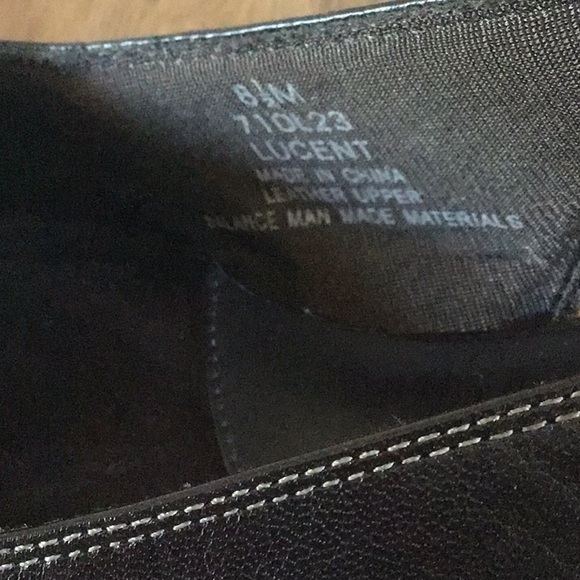 Life Stride Lucent brown square toe leather slingback flats gold detail 8.5 - Picture 8 of 8